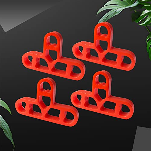 JINYO 3/8 inch 100pcs 10mm Bricklaying Spacer Tile Spacer Red Color Tile Leveling Clips Masonry Paving Spacer Mortar Brick Jointing Spacer Window Spacer Bathroom Spacer - color: Red