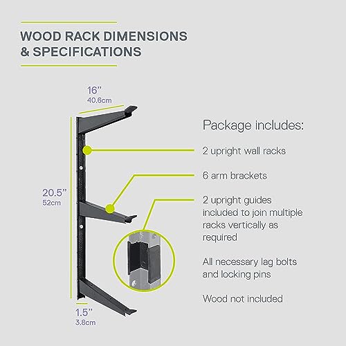 Delta Heavy Duty Wood and Lumber Storage Rack, Holds Up To 480 lbs - Easy to Install Mounted Rack With Steel Construction for Indoor & Outdoor Storage Solution For Garage, Basement & Pantry Cycle - style: 3-Tier Heavy Duty Rack