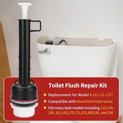 Toilet Flush Valve Replacement Set for Mansfield 211,160 Series