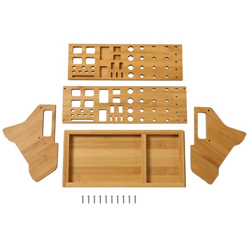 Bamboo Screwdriver Organizer - Tool Storage Organizer Workbench Desktop Rack - Hand Piler Tools Storage Holder -Standard Size
