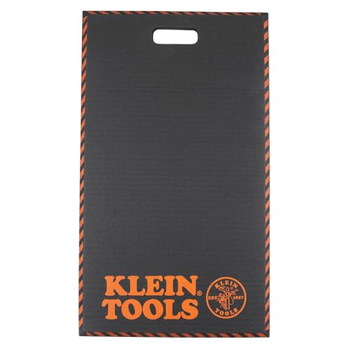 Klein Tools 60136 Kneeling Pads, Adult Men's Large Soft Thick Closed Cell Soft Foam Professional Tradesman Pro Pads with Handle - size: Large