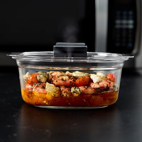 Rubbermaid Brilliance® Glass Round Leak-Proof 6-Piece Set Food Storage Containers, Food Containers with Lids, Meal Prep Containers - size: Assorted Sizes (6-Piece)