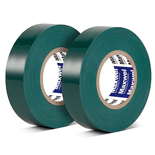 Green Electrical Tape Premium PVC Vinyl Wire Insulating Tape - color: Green