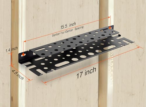Wall Mount Hand Tool Organizer, 17 inch Metal Screwdriver Holder