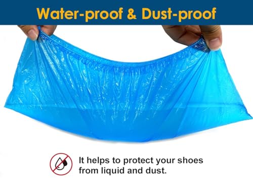 Ogunuoki Pack of 100 Shoe Booties Covers Disposable Non-slip for Guest