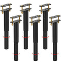6PCS (7"-13.5") Adjustable Metal Bed Frame Support Legs - color: 6pack (7"-13.5") Metal