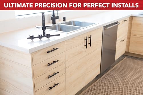 True Position Tools PRO Cabinet Hardware Jig - Install Drawer Front Handles and Knobs Faster - Made in USA - Hand Calibrated - size: PRO