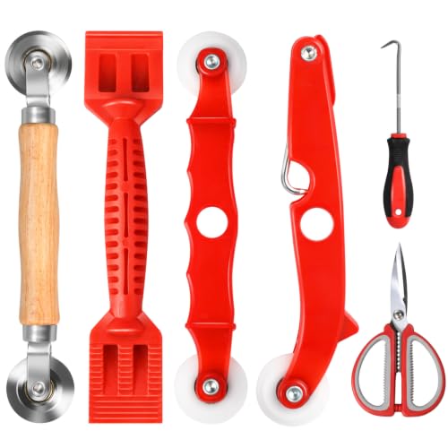6 in 1 Screen Repair & Replacement Kit, Window Screen Roller Tool Set - size: 6 IN 1