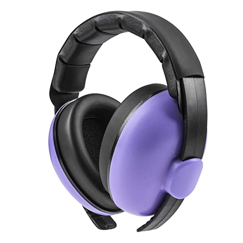 Noise Cancelling Headphones for Kids, Babies Ear Protection Earmuffs Noise Reduction for 0-3 Years Babies, Toddlers, Infant (Purple) - color: Purple