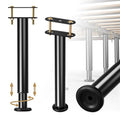 2 Pcs Adjustable Bed Frame Center Support Legs, Heavy Duty Cold Rolled Steel Bed Slat Support Legs With Wider Base, Bed Frame Leg Replacement, Furniture Support Reinforcement Kit, Height 7in To 12.6in - size: 7'' - 12.6'' 2Pcs