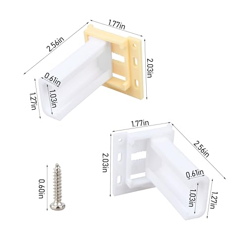 Drawer Slide Socket Set,Cabinet Hardware RV Drawer Part for 1" Drawer Slide - style: 1" Slide Rail Groove