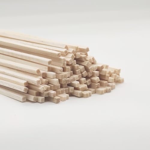 120Pcs 1/8 Inch Balsa Wood Sticks - size: 12" X 1/8" X 1/8" 120pcs