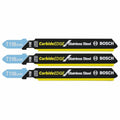 Bosch T118AHM3 3 pc. 3-1/4 in. 24 TPI Carbide Edge for Stainless Steel T-Shank Jig Saw Blades