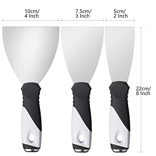 Mister Rui 2" Stainless Putty Knife & Paint Scraper for Wood, Hammer End