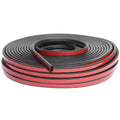 Car Door Rubber Seal Strip, 98.4 FT Double Hollow Weather Stripping - size: 98.4 Feet Long