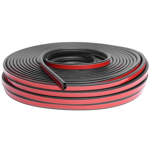 Car Door Rubber Seal Strip, 98.4 FT Double Hollow Weather Stripping - size: 98.4 Feet Long