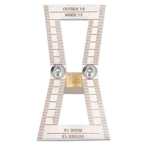 Precision Stainless Steel Dovetail Marking Fixture with Bevel for Joinery