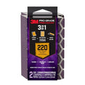 3M Pro Grade Precision 3-in-1 Sanding Sponge, 220 Grit Fine, 2 Sponges, Washable & Reusable, for Wood, Metal, Drywall, and Paint Prep – Flexible Foam, Contoured, Angled, Flat - size: 2.5 in x 4.5 in x 1 in - 2 Sponges, style: 220 Grit Fine