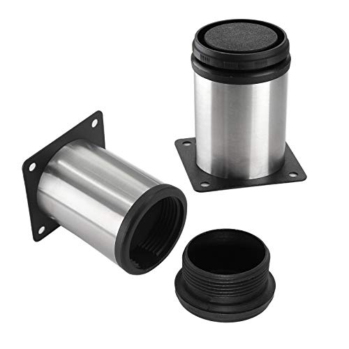 4 Pack Furniture Leg Set, 2" Dia 3" H Adjustable - size: 3 Inch