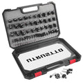 Router Bits 1/4 Inch Shank 50 Pieces, Tungsten Carbide 1/4" Router Bit Set, for Professional and Beginners Carpenter - size: 50 Pcs, 1/4" Shank