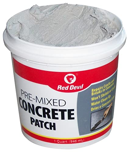 Red Devil 0641 Pre-Mixed Concrete Patch, 1 Gallon, Pack of 2, Gray, Made in USA - size: 1 Gallon, style: 2 - Pack