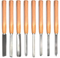 8 Pcs Wood Turning Tools for Lathe, Lathe Chisel Set