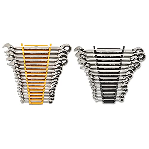 GEARWRENCH 30 Piece 12 Pt SAE/mm Ratcheting Combination Wrench Set| 86702 - size: 30 Piece