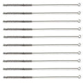 Utoolmart Steel Wire Tube Brush, Stainless Steel Spiral Power Bottle Cleaning Brush Long-Handle Bristle Pipe Cleaning Tool, 0.3-inch Diameter 12-inch Length,10pcs - color: 10pcs, size: 0.8cm