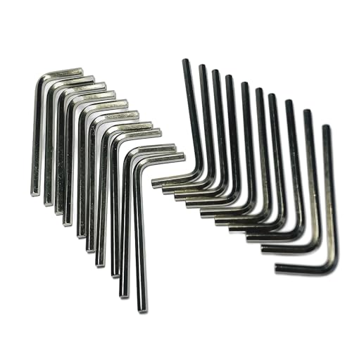 20pcs 9/64 Allen Wrench sets,9/64" Hex Key Wrench set,allen key Door Key L Shaped hex wrench set with Long Arm. - size: 9/64