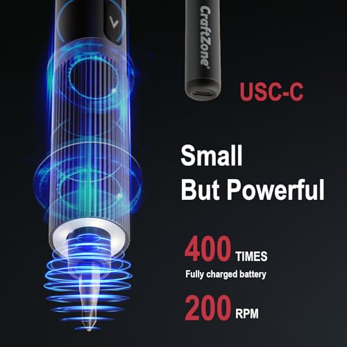 Ultra Mini Electric Precision Power Screwdriver Set Kit | Max 0.5N.m | with 20 S2 Steel Bits | 5/32'' Hex with LED Light | Magnetic Storage | Repair Tool for Electronics|Camera|Laptop (Grey)