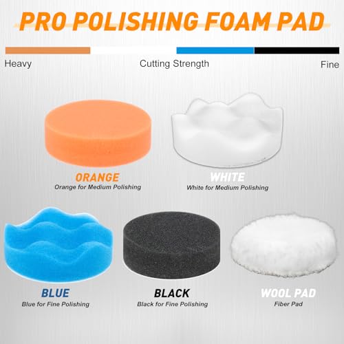 174 PCS 3 Inch Wet Dry Sanding Discs 60-10000 Grit Assorted - style: 3 IN MIX