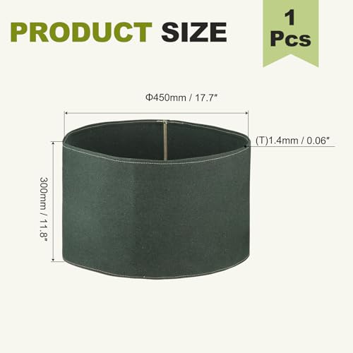 Duct Connector (18") - Flexible Canvas Female Fit Air Duct Vibration Noise Reducing Ducting Coupler Pipe Fitting Coupling for HVAC Ventilation Exhaust Fan Vent Systems, Green - size: 18 Inch