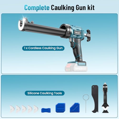 Electric Caulking Gun Compatible with 18V Makita Battery - color: Blue