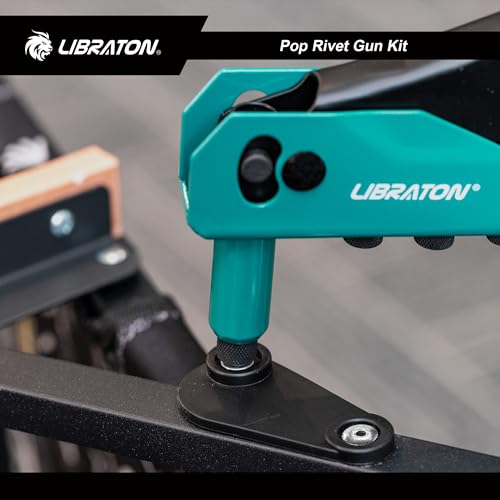 LIBRATON Rivet Gun Kit, Pop Rivet Gun, Heavy Duty Rivet Tool, Hand Riveter