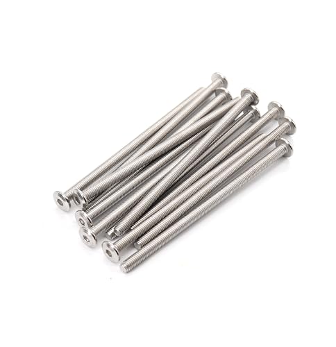 M6 x 80mm Rivet Countersunk Head Socket Cap Allen Bolts Screws Connecting Bolts 304 Stainless Steel for Furniture - size: 10pcs M6 x 80mm