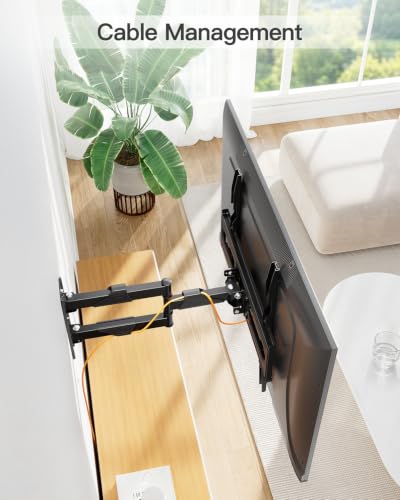 ELIVED Full Motion TV Wall Mount for 26-60" TVs, Max VESA 400x400, 77 lbs. - size: Motion: 26-60" TV
