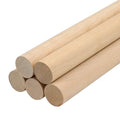Wood Dowel Rods Wooden Dowels for Crafts 1 x 15 Inch, 5 PCS Wooden Sticks for Crafts, Macrame Wood Rods, Unfinished Birch Hardwood Round Sticks for Crafting and DIYers, Wands, Flags - size: 1"×15"- 5 PCS
