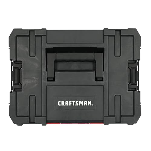 CRAFTSMAN VERSASTACK Tool Box, 16.9 In. Single Deep Drawer Plastic Tool Box Organizer, Heavy Duty 16.5 Lb. Load Capacity (CMST17803)