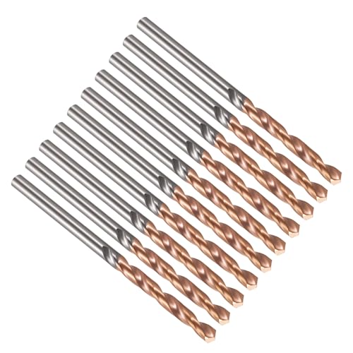 PATIKIL 2.2mm Drill Bit Carbide for Stainless Steel Hard Metal 130° 10 Pack - size: 2.2mm