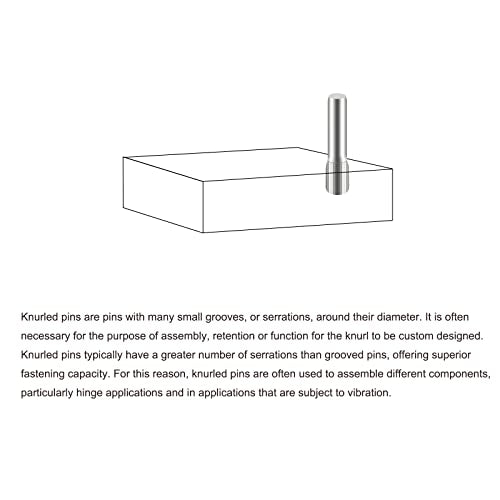 uxcell 2x10mm 304 Stainless Steel Dowel Pins, 50Pcs Knurled Head Flat Chamfered End Dowel Pin, Wood Bunk Bed Shelf Pegs Support Shelves Fasten Elements - size: 2x10mm