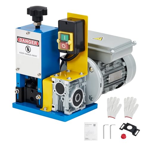 180W Electric Wire Stripper Machine 0.06‑1'', Alloy Steel Blade
