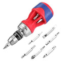 WORKPRO 12-in-1 Stubby Ratcheting Multi-bit Screwdriver - size: Stubby