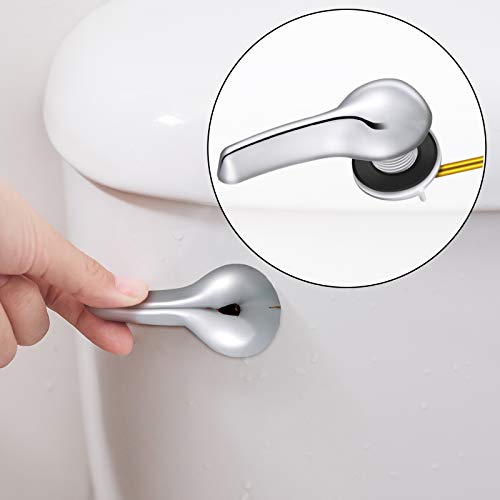 Honoson 4 Pcs 2 Inch Universal Toilet Flush Handle Replacement Kit, Black - color: Black