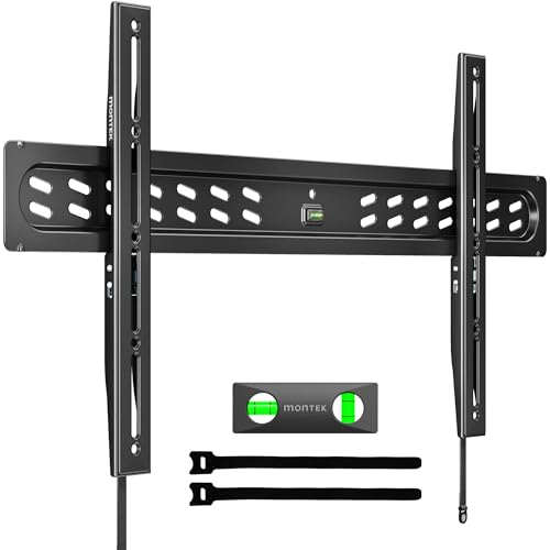 monTEK Ultra Slim Fixed TV Wall Mount for 43–95 inch TVs Holds 150 lbs - size: 43–95" Fixed