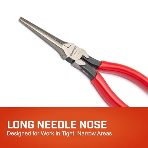 Crescent 7-15/32" Long Needle Nose Solid Joint Pliers | 7777CVN