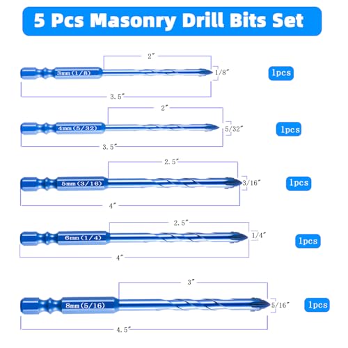 Diamond Core Hole Saw Kit 3-50Mm Dry Wet Drill Bits EVA Positioner 14 Pcs