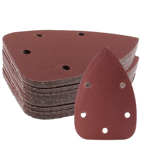 25 Pcs Mouse Detail Sander Sandpaper, 180 Grit, 5 Hole - size: 180 Grit - 25 Pcs