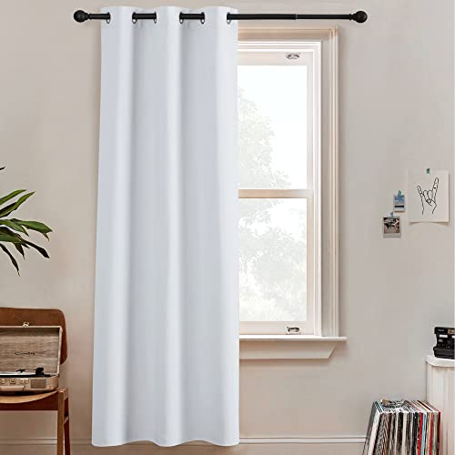 RYB HOME Room Dividers Screen Room Darkening Blinds Shades Wall Divider - color: Greyish White, size: 60"W x 108"L (Pack of 1)