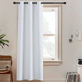 RYB HOME Room Dividers Screen Room Darkening Blinds Shades Wall Divider - color: Greyish White, size: 60"W x 108"L (Pack of 1)