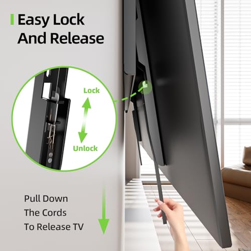USX MOUNT Heavy Duty Fixed TV Wall Mount for 65-100 inch Flat TVs, Max Load 200 Lbs, Low Profile Bracket Fits 16" 18" 24" 32 inch Stud Spacing, Max VESA 800x600mm for Most 65 75 85 86 90 98 100 TVs - size: 65-100 inch